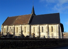 L'eglise de Branville faade sud