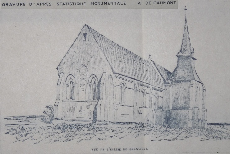 Gravure de l'Eglise de Branville